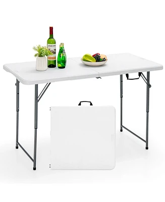 Sugift 3-Level Height Adjustable Folding Table
