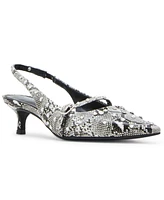 Madden Girl Krystall-r Pointed-Toe Slingback Kitten-Heel Pumps