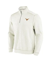 Tommy Bahama Men's Cream Texas Longhorns Tobago Bay Half-Zip Tri-Blend Top
