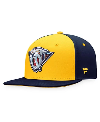 Fanatics Branded Men's Gold/Navy Nashville Predators Authentic Pro Special Edition Snapback Hat