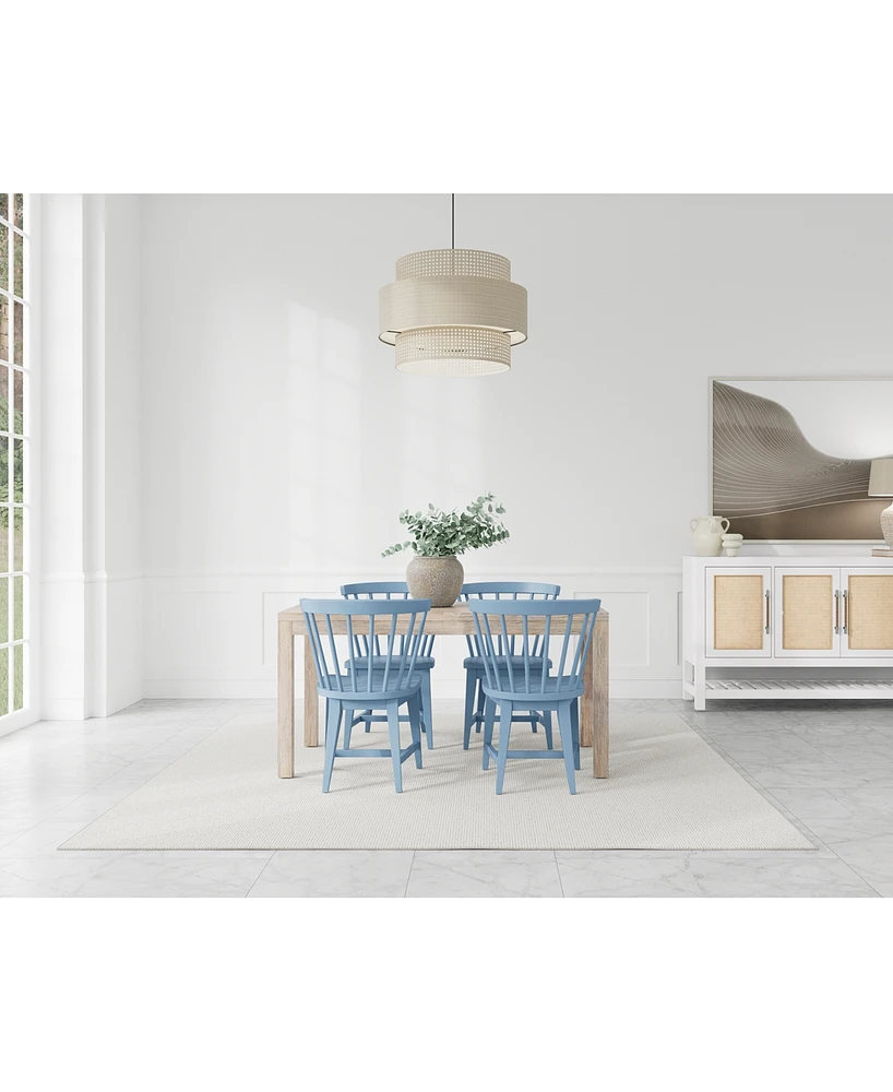 Catriona 5pc Dining Set (Rectangular Table & 4 Wood Side Chairs)