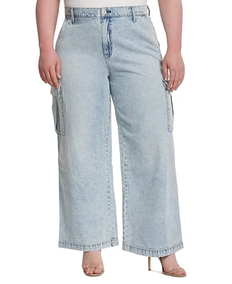 Jessica Simpson Trendy Plus Jenna Cargo Jeans