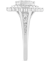 Diamond Marquise Halo Engagement Ring (1-1/3 ct. t.w.) 14k White Gold