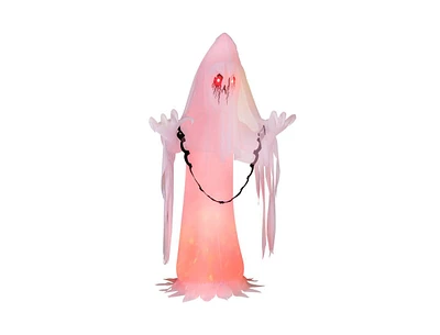Slickblue 8 Feet Halloween Inflatable Haunting Ghost Bride with Flame Led Light