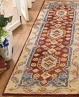 Safavieh Antiquity At503 Red and Blue 2'3" x 8' Runner Area Rug