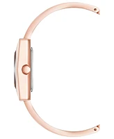 Anne Klein Women's Quartz Rose Gold-Tone Alloy with Blush Enamel Bangle Watch, 20.5mm - Two