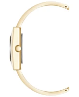 Anne Klein Women's Quartz Gold-Tone Alloy with Black Enamel Bangle Watch, 20.5mm - Two