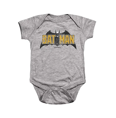 Batman Baby Girls Vintage Bat Logo On Snapsuit