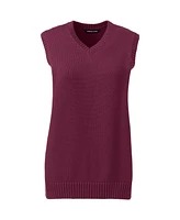 Lands' End Women's School Uniform Cotton Modal Sweater Vest