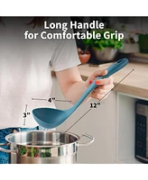 Zulay Kitchen Large Nylon Soup Ladle Spoon with Comfortable Grip