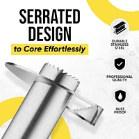 Zulay Kitchen Pineapple Corer and Slicer Tool - Stainless Steel Cutter for Easy Core Removal & Slicing