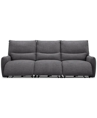 Olper -Pc. Fabric Zero Wall Sectional Power Motion Sofa