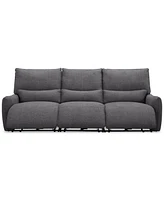 Olper -Pc. Fabric Zero Wall Sectional Power Motion Sofa
