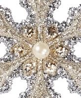 Holiday Lane Shine Bright Jewel Snowflake Ornament, Exclusively at Macy's