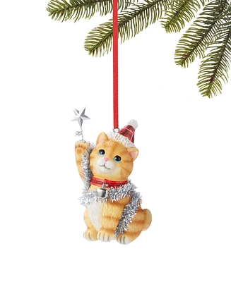 Holiday Lane Pets Orange Cat Ornament, Exclusively at Macy's