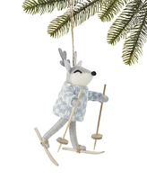 Holiday Lane Northern Lights Skiing Deer Ornament, Exclusively at Macy's