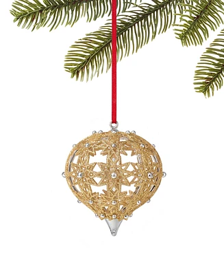 Holiday Lane Ornate Jewel Ball Ornament, Created for Macy's