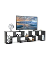 Slickblue 3 Pieces Adjustable Tv Stand for TVs up to 65 Inch with Shelves