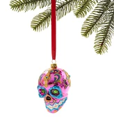 Holiday Lane Day of The Dead Colorful Skull Ornament, Created for Macy's