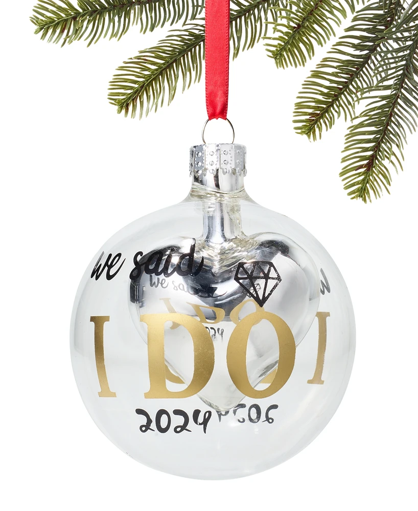 Holiday Lane Our First I Do Ball Ornament, Exclusively at Macy's