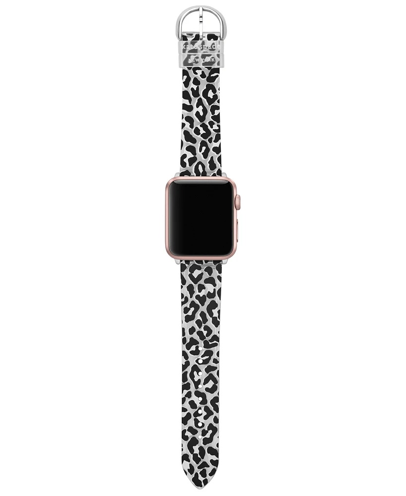kate spade new york Women's Leopard Print Polyurethane Band for Apple Watch Strape