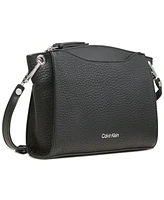 Calvin Klein Garnet Adjustable Top Zipper Crossbody