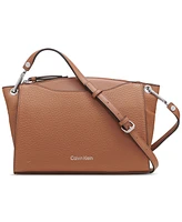 Calvin Klein Garnet Adjustable Top Zipper Crossbody