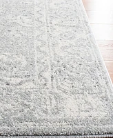 Safavieh Evoke EVK270 Silver and Ivory 2'2" x 9' Runner Area Rug