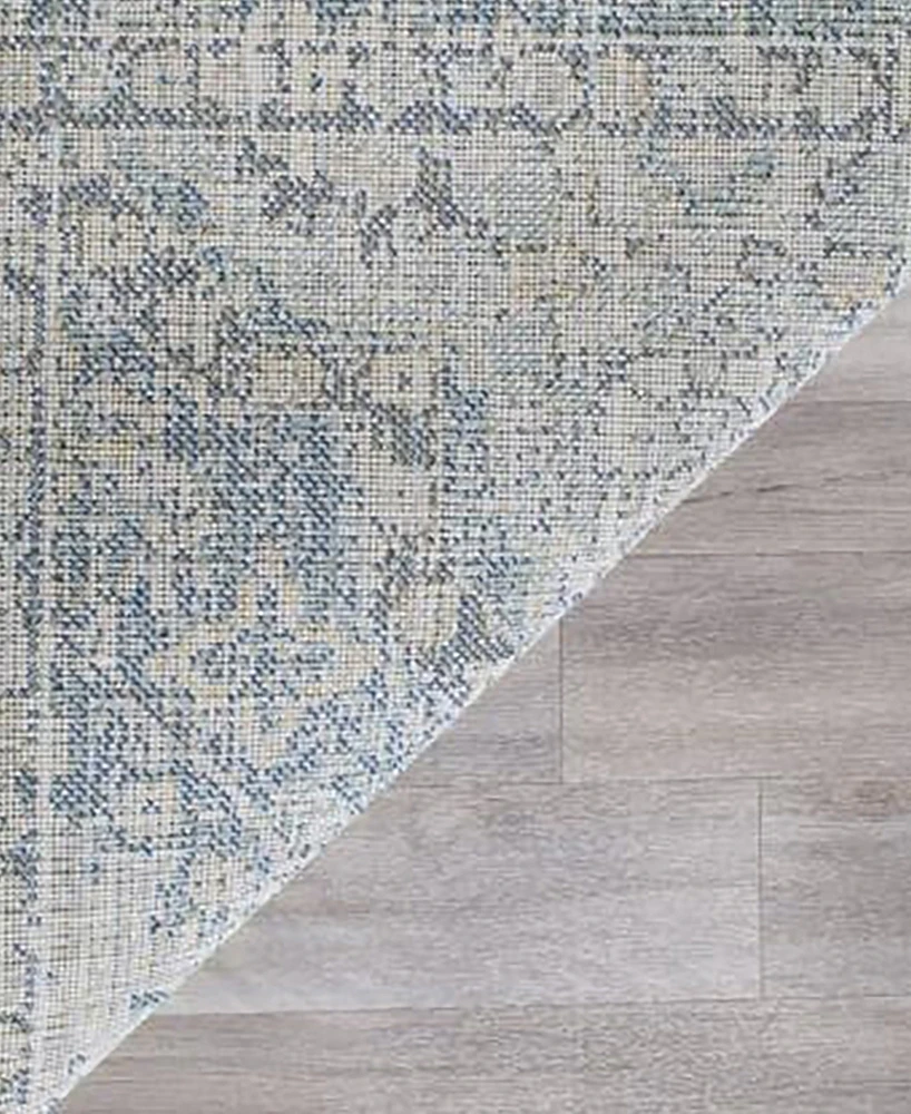 Safavieh Evoke EVK274 Light Blue and Ivory 2'2" x 9' Runner Area Rug