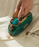 Salav Retro Edition Duopress Handheld Steamer Iron and Fabric Shaver Lint Roller Set Titanium