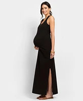 Seraphine Women's Bodycon-Style Maxi Sleeveless Maternity Nursing Dress