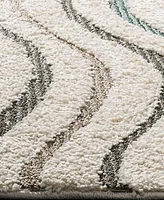 Safavieh Santorini SGG178 Cream and Multi 2' x 8' Runner Area Rug