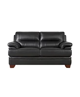 Luxor 66" Top Grain Leather Loveseat