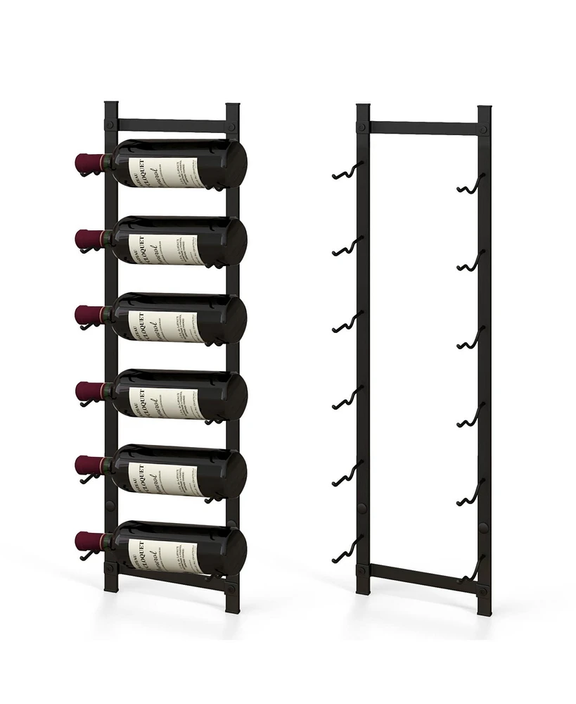 Slickblue Rust proof Wall Mounted Wine Rack Bottles