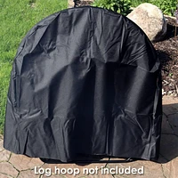 Firewood Log Hoop Cover - Heavy-Duty Outdoor Weather-Resistant Polyester with Pvc Backing - -Inch