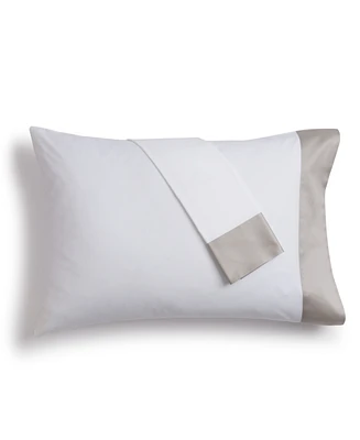 Hotel Collection Italian Percale Sateen Cuff Pillowcase Pair, King, Exclusively at Macy's