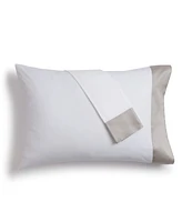 Hotel Collection Italian Percale Sateen Cuff Pillowcase Pair, King, Created for Macy's