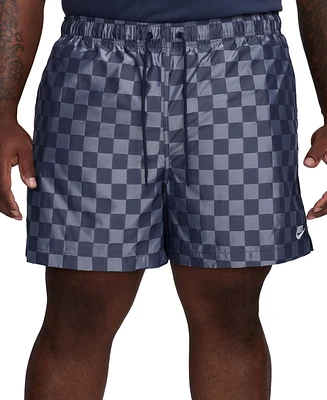 Nike Men's Club Flow Checker Logo Shorts