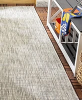 Safavieh Courtyard CY8576 Grey and Turquoise 2'3" x 12' Sisal Weave Runner Outdoor Area Rug