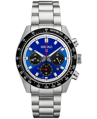 Seiko Men's Chronograph Prospex Speedtimer Solar U.s. Special Edition Stainless Steel Bracelet Watch 41mm