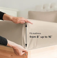 Cgk Unlimited 5 Piece 100% Cotton 400 Thread Count Sheet Set - Split King
