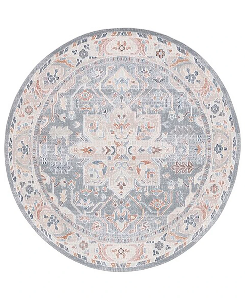 Safavieh Blair Washable 212 BLR212 6'7x6'7 Round Area Rug