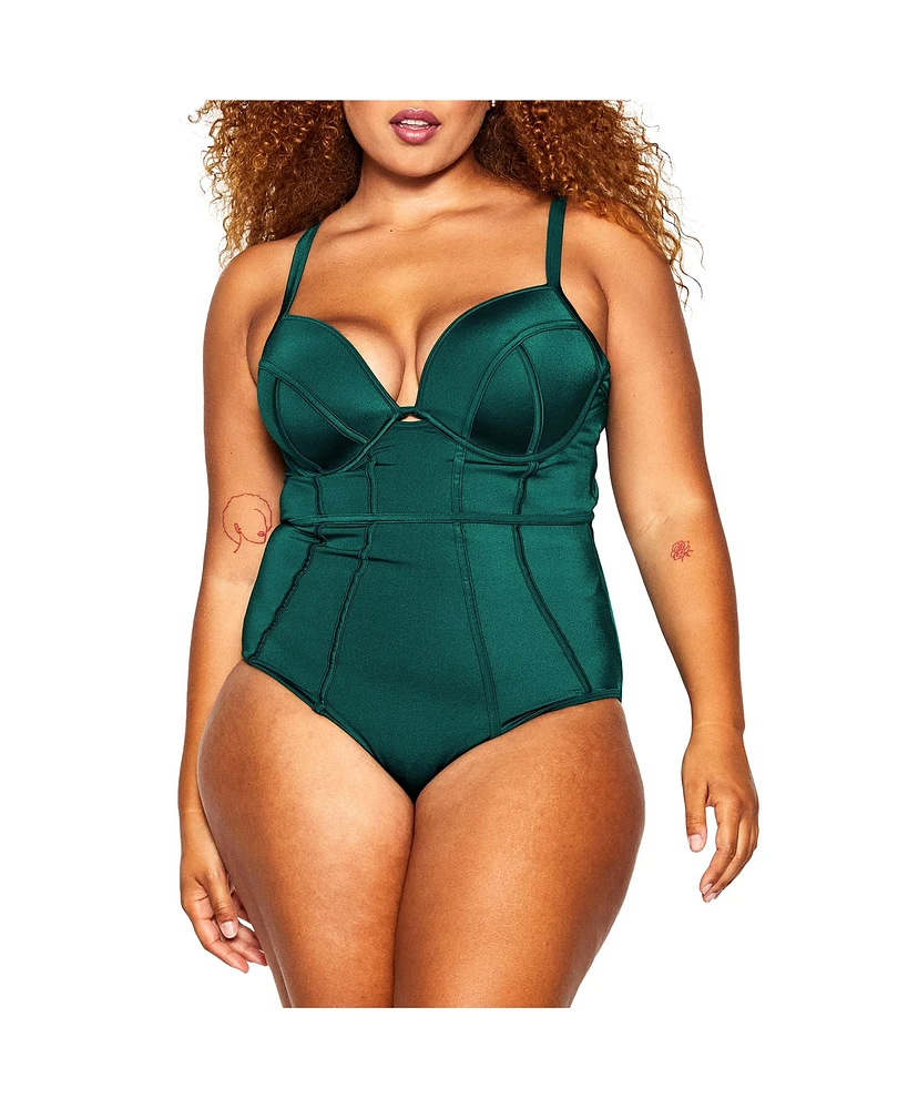 City Chic Plus Grenada Underwire 1 Piece