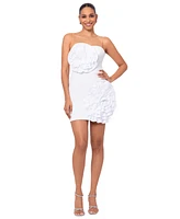 Xscape Women's Rosette Cocktail Dress