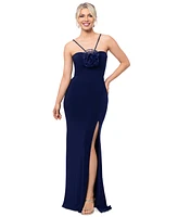 Xscape Women's Rosette Halter Gown