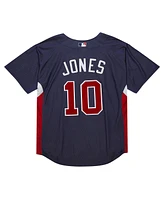 Mitchell Ness Men's Chipper Jones Navy Atlanta Braves Cooperstown Collection 2007 Batting Practice Jersey