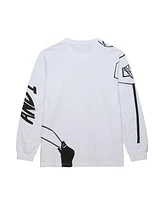 Mitchell Ness Men's White AND1 Slam Dunk Long Sleeve T-Shirt