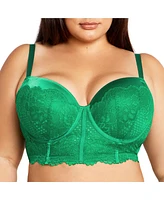 City Chic Plus Allure Demi Longline Bra