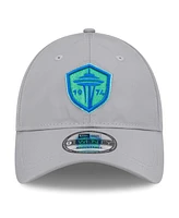 New Era Men's Gray Seattle Sounders Fc Active 9twenty Adjustable Hat