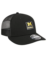 New Era Men's Black Michigan Wolverines Labeled 9Fifty Snapback Hat